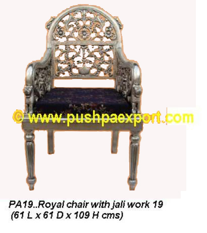 Silver Royal  Jali Chair